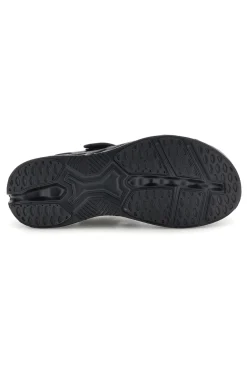 Sandali neri con strappi in velcro suola comfort Plocadi G88382