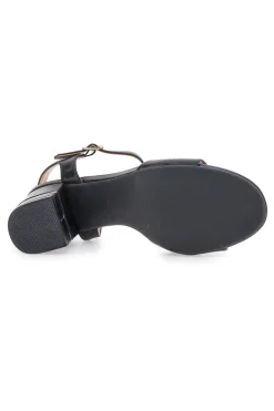 Sandali Neri Con Tacco 7,5 Cm Cafe' Cost 230688