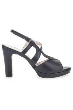 Sandali Neri con Tacco Pittarello Love 4580