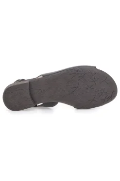 Sandali Neri con Tomaia in Pelle e Tacco Basso PITTARELLO LOOK 225110