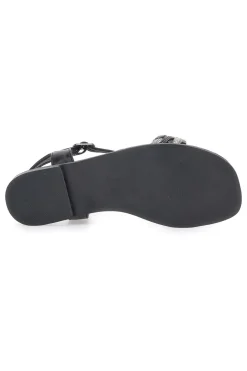 Sandali Neri con Treccia The First 92119