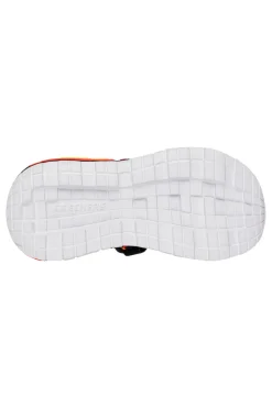 Sandali neri e rossi sportivi con stampa pixel Skechers Mega-Splash 4K