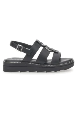Sandali Neri In Pelle 100% Eco Friendly Pittarello Rock 5835