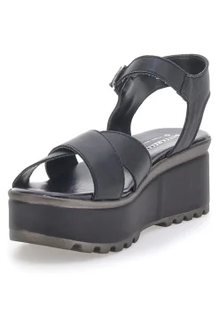 Sandali Neri in Vera Pelle con Platform PITTARELLO LOVE 3270101