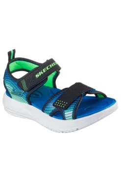 Sandali neri sportivi leggeri Skechers Microspec-Splash