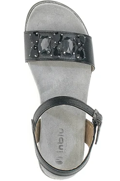 Sandali Nero Con Pietre Inblu 38 SA