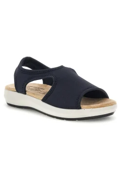 Sandali nero con suola antiscivolo e soletta comfort very soft Bio up 01
