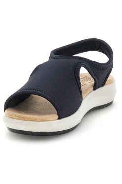 Sandali nero con suola antiscivolo e soletta comfort very soft Bio up 01