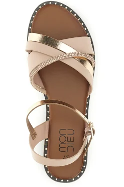 Sandali nude con fascette decorative Mon dieu PREA120