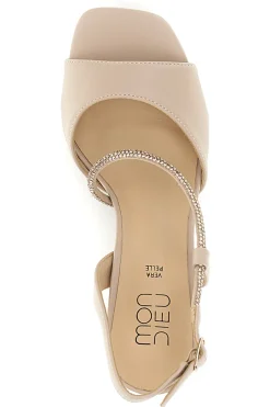 Sandali nude con strass Mon dieu 2332Q12
