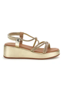 Sandali oro con platform Cafè cost 808814