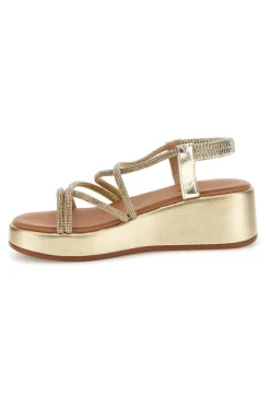 Sandali oro con platform Cafè cost 808814