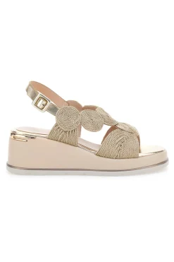 Sandali Oro Con Platform Mariella Burani K11002