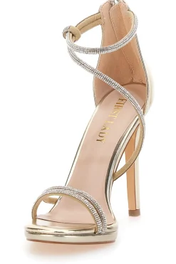 Sandali Oro Con Tacco 12 Cm First Lady 411
