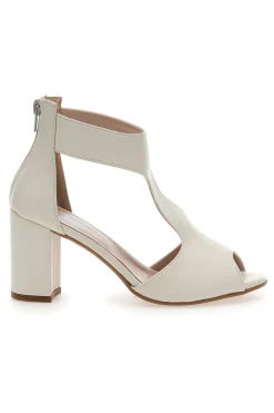 Sandali Panna Con Tacco Ampio Pittarello Love 519