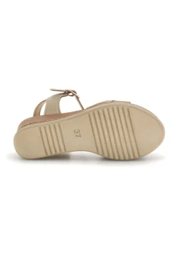 Sandali platino con zeppa Inblu 10 FK