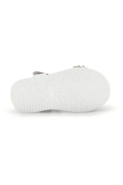 Sandali primi passi bianchi con strass a farfalla Pitt kids 392620S