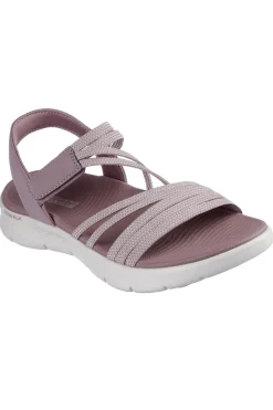 Sandali Rosa con cinturini elastici Skechers GO WALK FLEX SANDAL EMMA