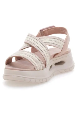 Sandali rosa con fasce elastiche Ploadi 35310