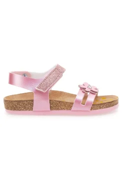 Sandali Rosa con Fiorellino Glitter Pittarello Bio 257005