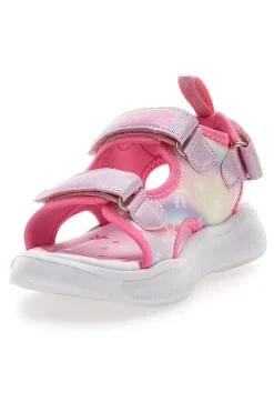 Sandali rosa con luci e strappi Pitt kids 11507