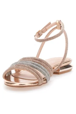 Sandali Rosa Con Strass e Cinturino alla Caviglia MON DIEU 680