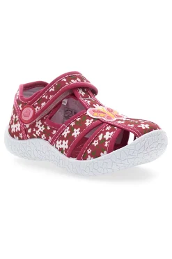 Sandali Rosa Morbidi con Farfalla e Velcro PITT KIDS PK3904A