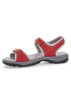 Sandali Rossi Sportivi in Pelle Fly Dinamic 50