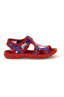 Sandali rosso blu primi passi con strappi Spiderman R1310675T