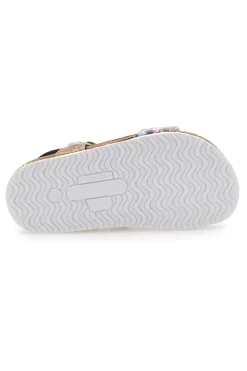 Sandali sabbia con fiore glitter Pittarello Bio 257A007SR