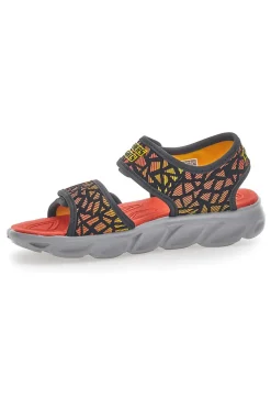 Sandali Skechers Hypno Splash Sun Sonic Neri e Arancio