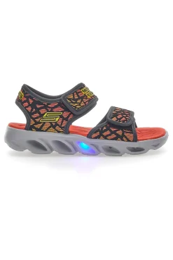 Sandali Skechers Hypno Splash Sun Sonic Neri e Arancio