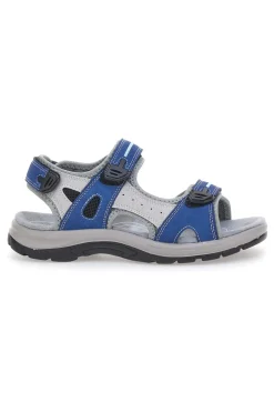 Sandali sportivi grigi e blu con chiusura a strappo TIGLIO 51357