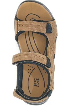 Sandali sportivi marroni con strappi regolabili Johes Land CNSS25T14