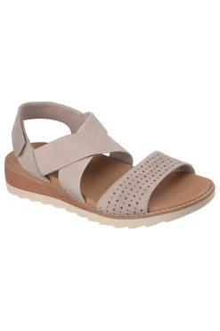 Sandali taupe con fascia incrociata e Arch Fit Skechers Arch Fit Oasis B Perf