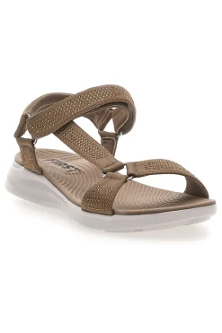 Sandali Taupe con Velcro e Glitter THE FIRST ACTIVE 6