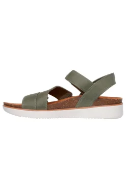 Sandali verde oliva con cinturini regolabili Skechers LIFTED COMFORT