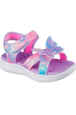 Sandali Viola con Farfalla sulla tomaia SKECHERS JUMPSTERS SANDAL - BUTTERFLY BRITES