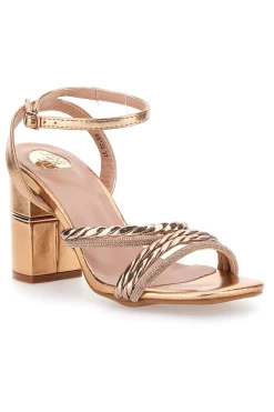 Sandalo Champagne con tacco alto LE HAVRE PARIS 66135