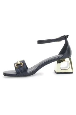 Sandalo con tacco The First 1602 Nero
