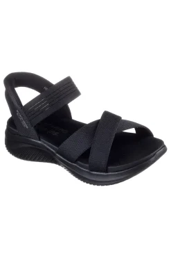 Sandalo Slingback Vegani neri Skechers Ultra Flex 3.0 - Never Better