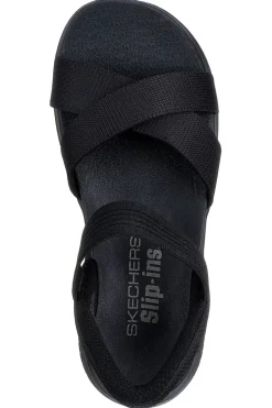 Sandalo Slingback Vegani neri Skechers Ultra Flex 3.0 - Never Better