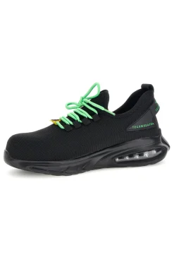 Scarpa Antinfortunistica Sneaker Nera e Verde Technosafe TSS2048 S1P