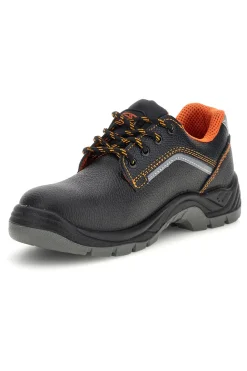Scarpa Antinfortunistica Bassa Nera con Dettagli Arancio Technosafe TSS2002S1P