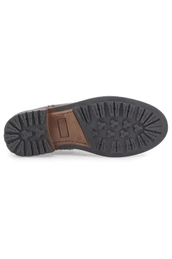 Scarpa Stringata Alta In Vera Pelle Marrone Altemberg 2412