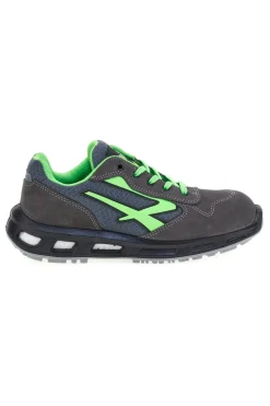 Scarpe antinfortunistiche da uomo grigio verdi basse in nylon U. Power Point S ESD S1PS FO SR