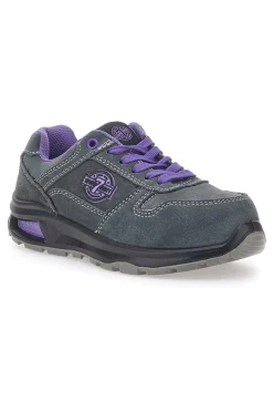 Scarpe antinfortunistiche grigio viola in pelle Sevenoaks PK23163 S1 P FO SR