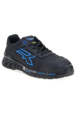 Scarpe antinfortunistiche da uomo nere blu basse U. Power Diwi ESD S1PS FO SR ESD