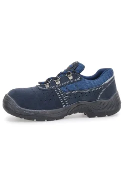 Scarpe antinfortunistiche blu in pelle Blue star Bs 60 S1P SR