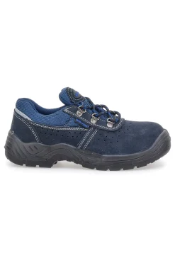 Scarpe antinfortunistiche blu in pelle Blue star Bs 60 S1P SR